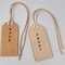 Vegetable-Tanned Leather Luggage Tag Blanks – 2" x 4" with String